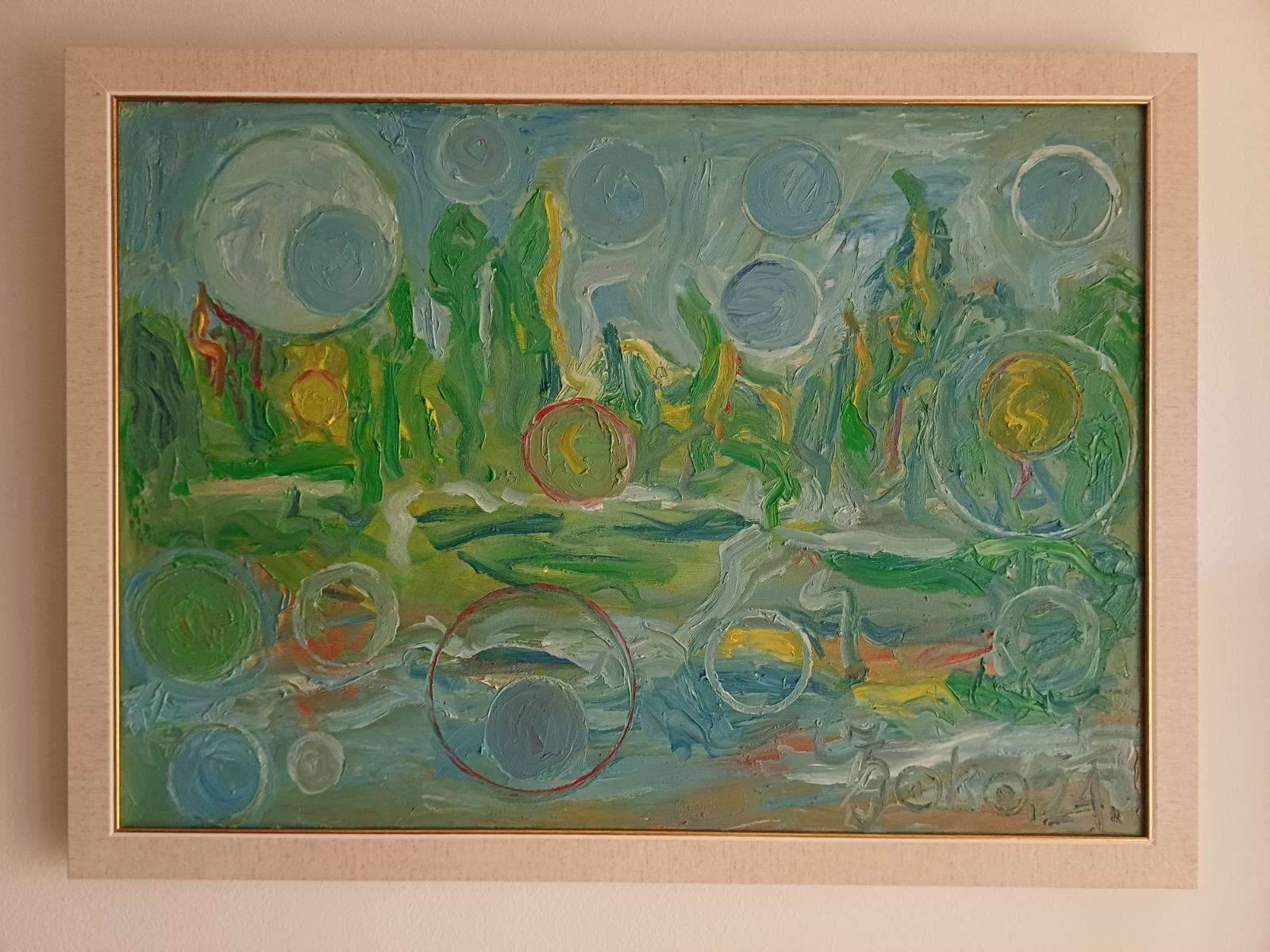 Polyform Presentation of a Landscape with Impressionist Accents by Pierre-Auguste Renoir